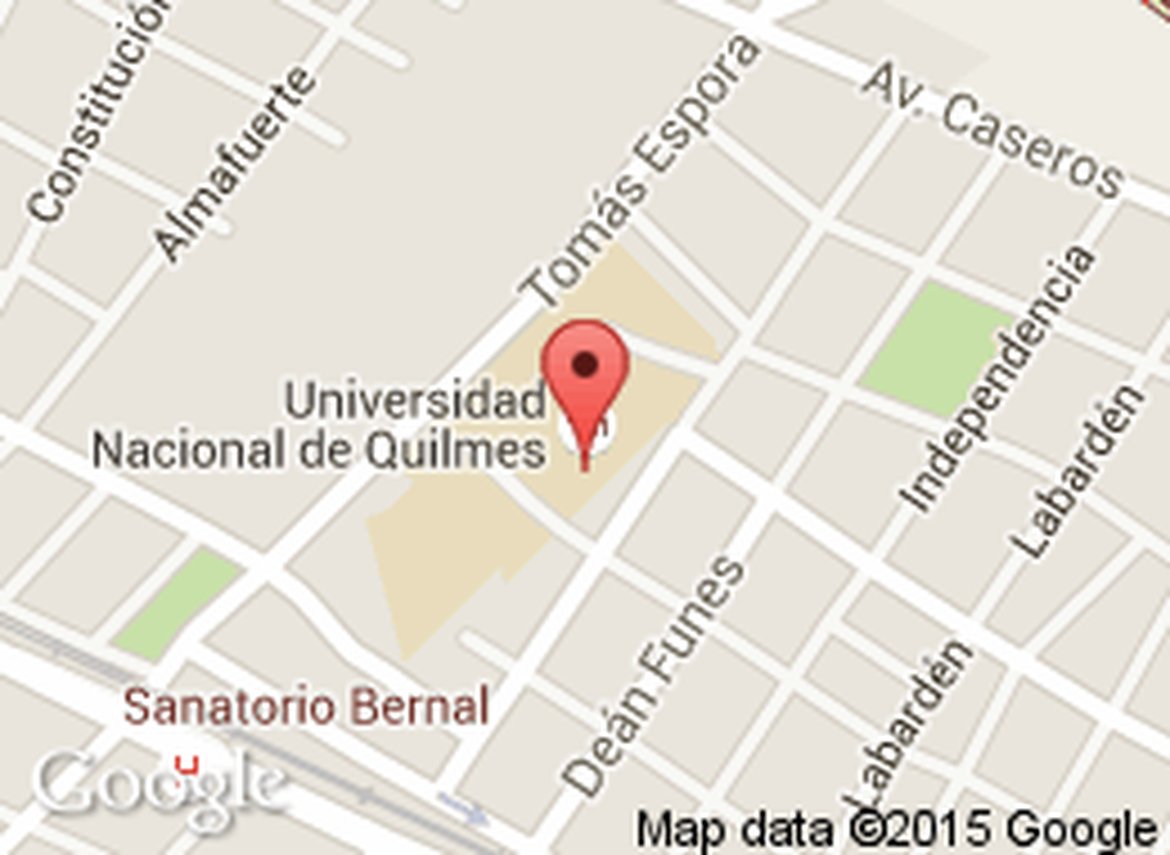 Mapa de ubicacion de la Universidad Nacional de Quilmes